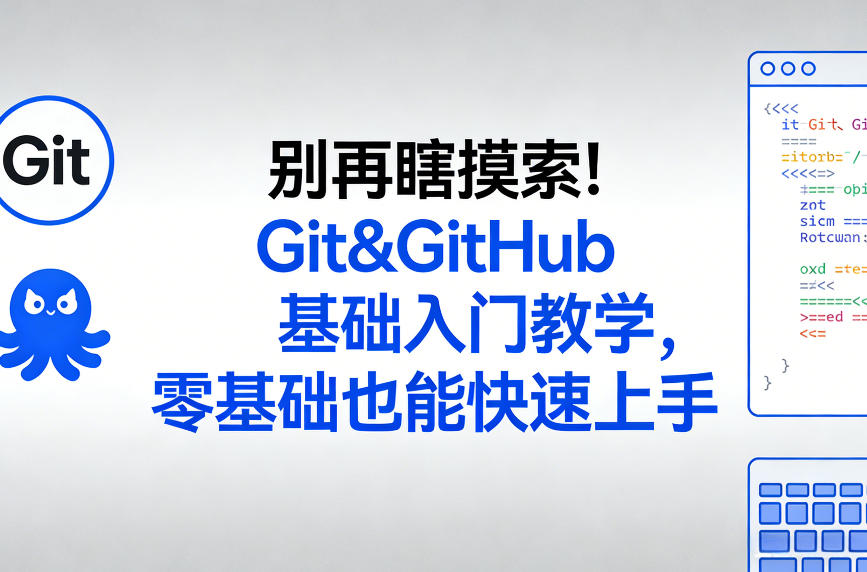 别再瞎摸索！Git&GitHub基础入门教学，零基础也能快速上手-独家科技资源网