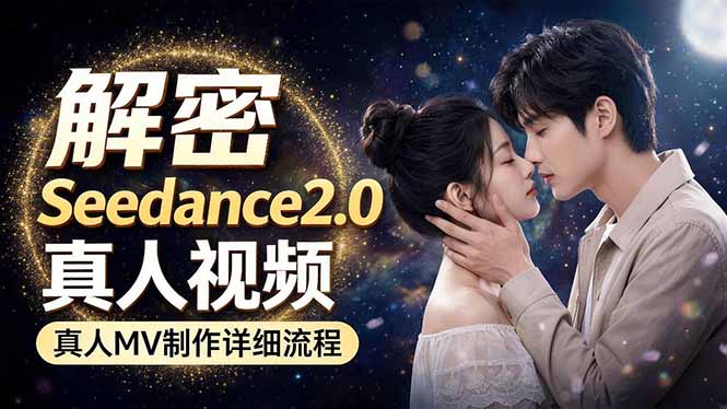 Seedance 2.0电影级真人 MV全流程拆解：提示词、运镜、粒子特效，手把手实操-独家科技资源网