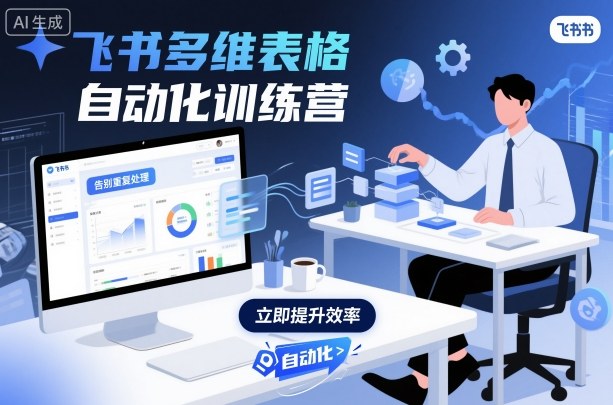 飞书多维表格自动化训练营，手把手教你告别重复处理，用多维表格开启高效办公新模式-独家科技资源网