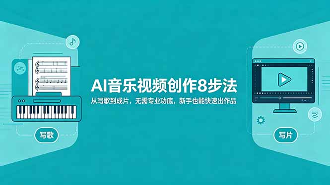 AI音乐视频创作8步法：从写歌到成片，无需专业功底，新手也能快速出作品-独家科技资源网