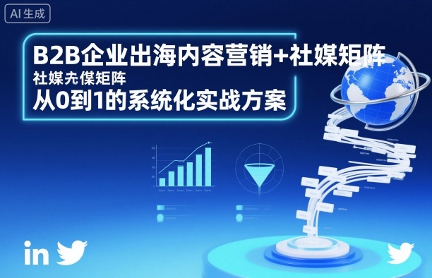 B2B企业出海内容营销+社媒矩阵，从0到1的系统化实战方案-独家科技资源网