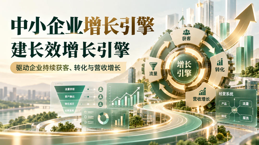 中小企业增长引擎，建长效增长引擎，驱动企业持续获客、转化与营收增长-独家科技资源网