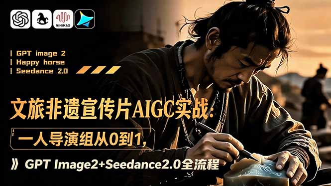文旅非遗宣传片AIGC实战:一人导演组从0到1,GPT Image2+Seedance2.0全流程-独家科技资源网