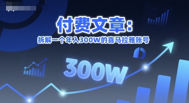 付费文章：拆解一个年入300W的喜马拉雅账号-独家科技资源网