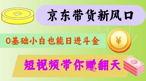 最新京东短视频带货代运营秘籍，轻松躺挣【揭秘】-独家科技资源网