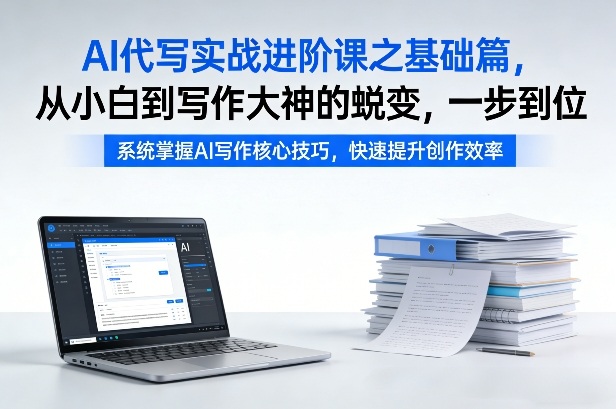 AI代写实战进阶课之基础篇，从小白到写作大神的蜕变，一步到位【揭秘】-独家科技资源网