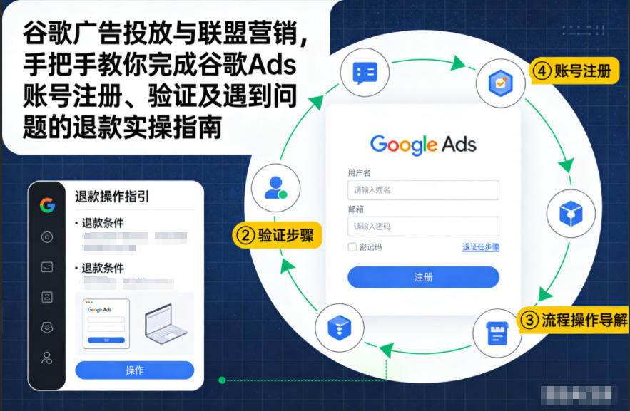 谷歌广告投放与联盟营销，手把手教你完成谷歌Ads账号注册、验证及遇到问题的退款实操指南-独家科技资源网