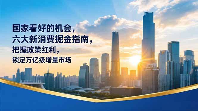 某付费文章：国家看好的机会，六大新消费掘金指南，把握政策红利，锁定万亿级增量市场-独家科技资源网