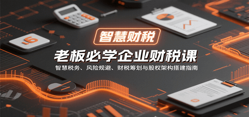 老板必学企业财税课：智慧税务、风险规避、财税筹划与股权架构搭建指南-独家科技资源网