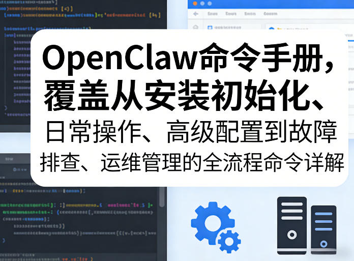 OpenClaw命令手册，覆盖从安装初始化、日常操作、高级配置到故障排查、运维管理的全流程命令详解-独家科技资源网