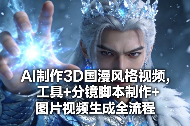 AI制作3D国漫风格视频，工具+分镜脚本制作+图片视频生成全流程-独家科技资源网