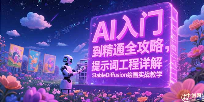 AI入门到精通全攻略，提示词工程详解，StableDiffusion绘画实战教学-独家科技资源网
