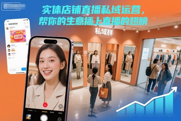 实体店铺直播私域运营,帮你的生意插上直播的翅膀-独家科技资源网