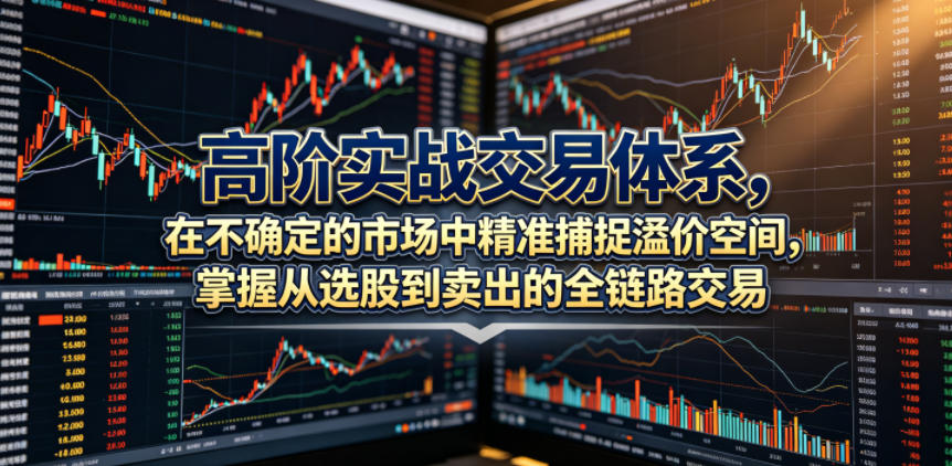 高阶实战交易体系，在不确定的市场中精准捕捉溢价空间，掌握从选股到卖出的全链路交易心法(更新6月)-独家科技资源网