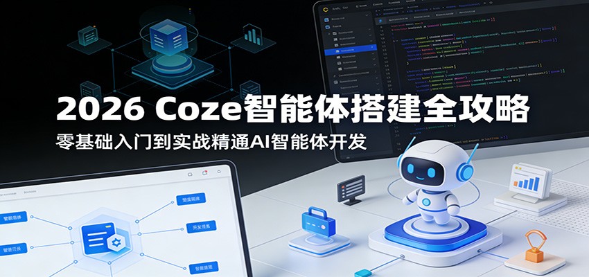 2026 Coze智能体搭建全攻略:零基础入门到实战精通AI智能体开发-独家科技资源网