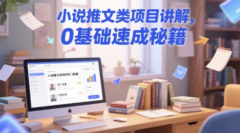 小说推文类项目讲解，0 基础速成秘籍-独家科技资源网