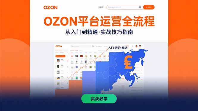OZON平台运营全流程：快速掌握OZON从入门到精通的实战技巧-独家科技资源网