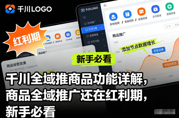 千川全域推商品功能详解,商品全域推广还在红利期,新手必看-独家科技资源网