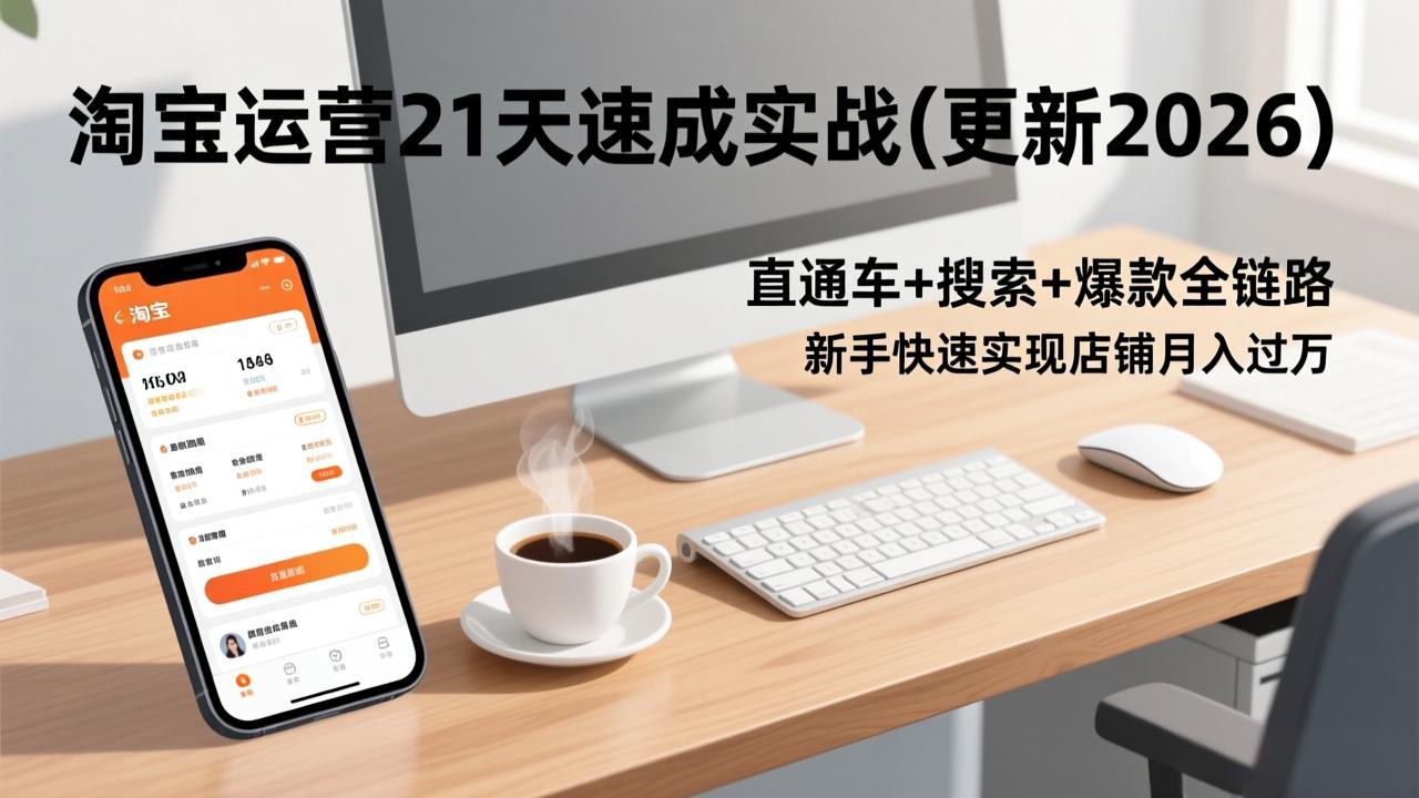 淘宝运营21天速成实战(更新2026-独家科技资源网