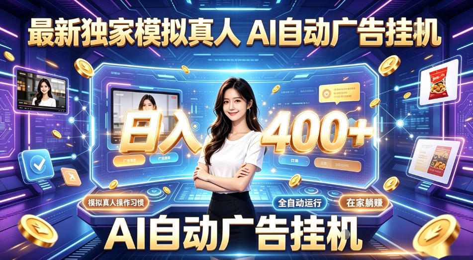 最新独家模拟真人，AI自动挂号挂G，日入400+，全程全自动运行，无需人工【揭秘】-独家科技资源网