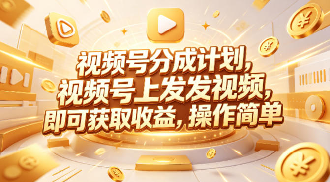 视频号分成计划，599元众筹的Red团队课程，视频号上发发视频，即可获取收益，操作简单-独家科技资源网