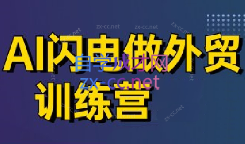大卫·AI闪电做外贸训练营(更新4月)-独家科技资源网