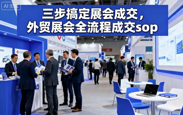三步搞定展会成交，外贸展会全流程成交sop-独家科技资源网