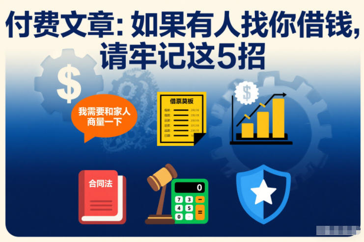 付费文章：如果有人找你借钱，请牢记这5招-独家科技资源网