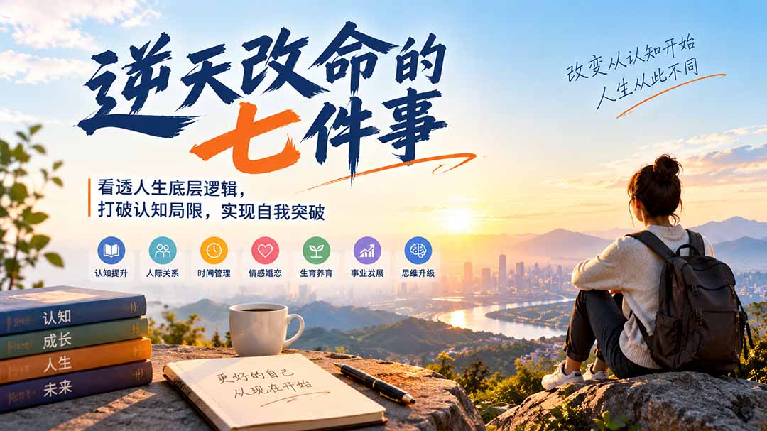付费文章：逆天改命的七件事，看透人生底层逻辑，打破认知局限，实现自我突破-独家科技资源网