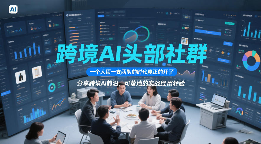 跨境AI头部社群，一个人顶一支团队的时代真正的开始了，分享跨境AI前沿，可落地的实战经验(更新5月11日)-独家科技资源网