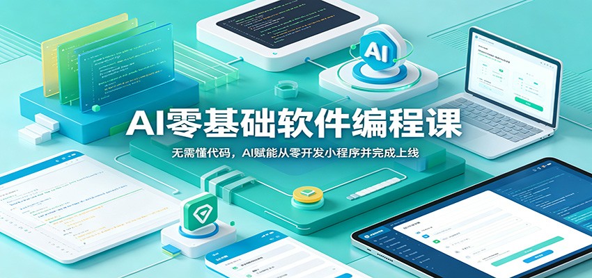 AI零基础软件编程课：无需懂代码，AI赋能从零开发小程序并完成上线-独家科技资源网