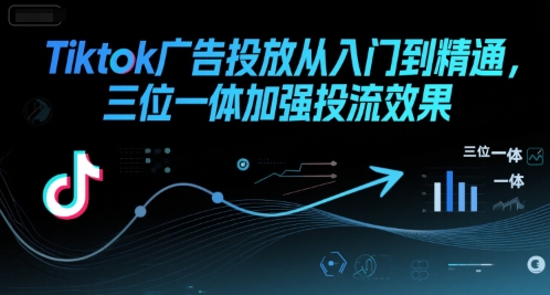 Tiktok广告投放从入门到精通，三位一体加强投流效果-独家科技资源网