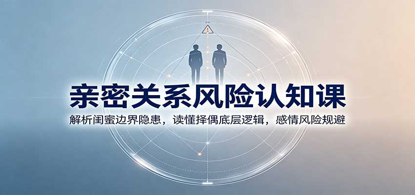 亲密关系风险认知课：解析闺蜜边界隐患，读懂择偶底层逻辑，感情风险规避-独家科技资源网