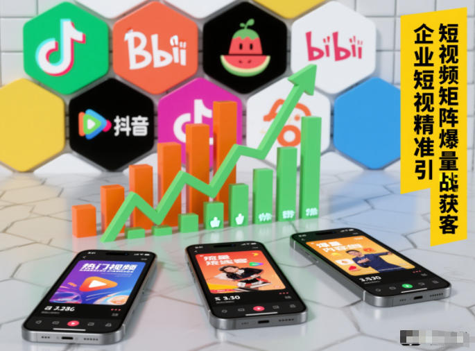 企业短视频精准引流矩阵获客，短视频矩阵爆量战法-独家科技资源网