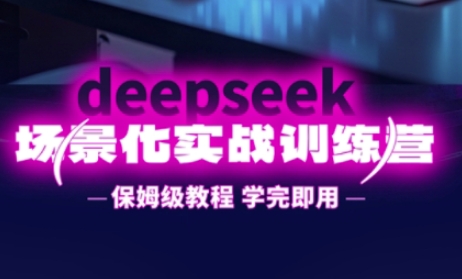 DeepSeek场景化实战训练营，保姆级教程，学完即用，手把手教你用DeepSeek提升效率-独家科技资源网
