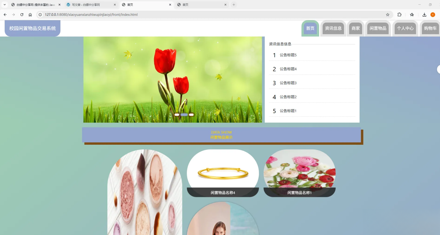 基于Spring Boot的校园闲置物品交易系统代码-独家科技资源网