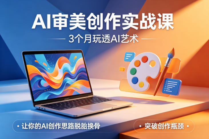 AI审美创作实战课,3个月玩透AI艺术,让你的AI创作思路脱胎换骨,突破创作瓶颈(更新0617)-独家科技资源网