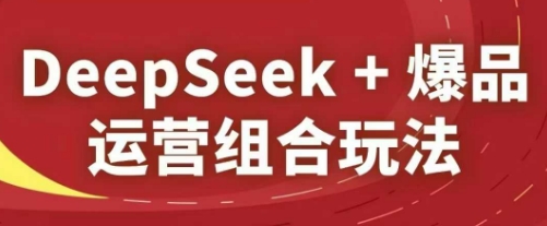 DeepSeek+爆品运营组合玩法，2025淘系精品课-独家科技资源网
