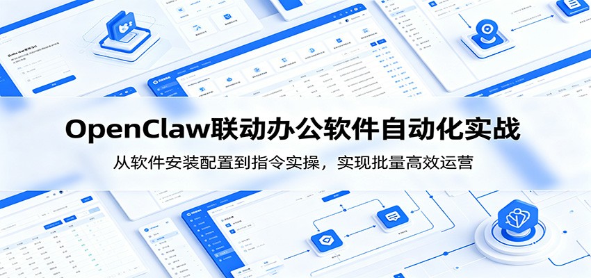 OpenClaw自动化实操课:从软件安装配置到指令实操,实现批量高效运营-独家科技资源网