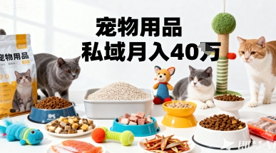 月变现40个！宠物用品私域运营的精准掘金之道玩法-独家科技资源网