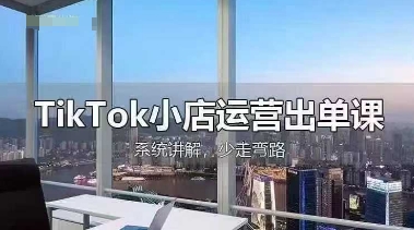 TikTok小店运营出单课，从开店选品、运营出单、发货回款，进行全流程讲解-独家科技资源网