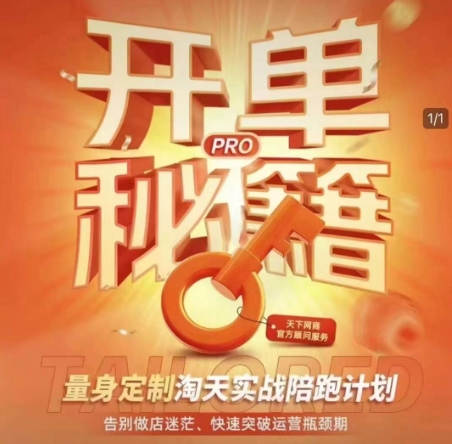 淘宝开单秘籍PRO，量身定制淘天实战陪跑计划，告别做店迷茫、快速突破运营瓶颈期(更新)-独家科技资源网