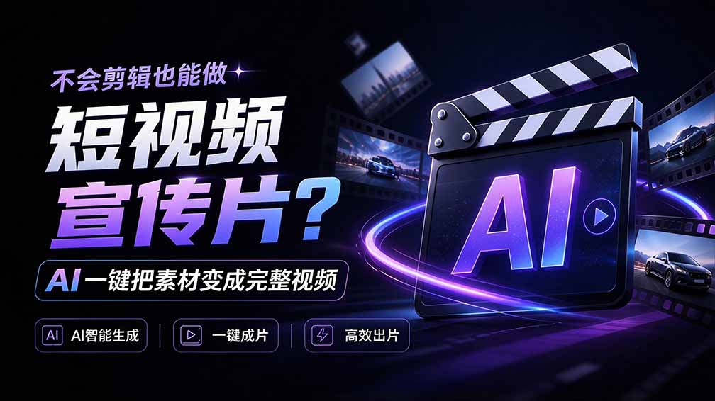 我跪下来了!不会剪辑也能做短视频宣传片? AI 一键把素材变成完整视频,真是神奇,OpenFilm 超省事-独家科技资源网