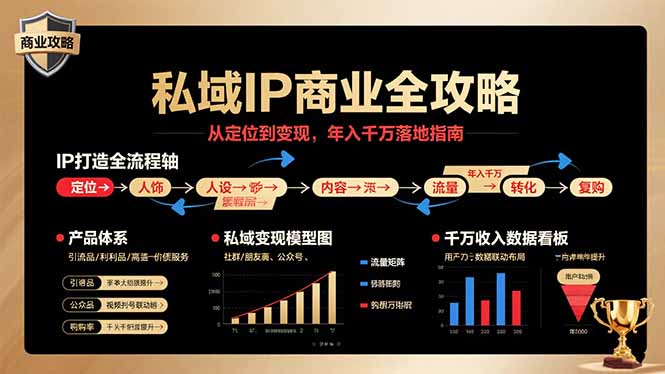 私域IP商业全攻略，从定位到变现，年入千万落地指南-独家科技资源网
