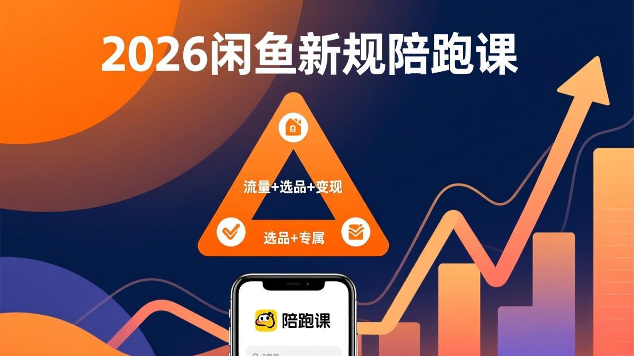 2026闲鱼高阶陪跑课全新上线，带你吃透新规玩转选品流量，从零搭建稳定变现盈利体系-独家科技资源网