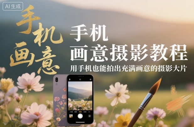 手机画意摄影教程,用手机也能拍出充满画意的摄影大片-独家科技资源网