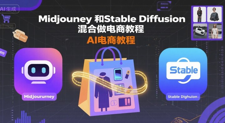Midjourney和Stable Diffusion混合做电商教程-ai电商教程-独家科技资源网