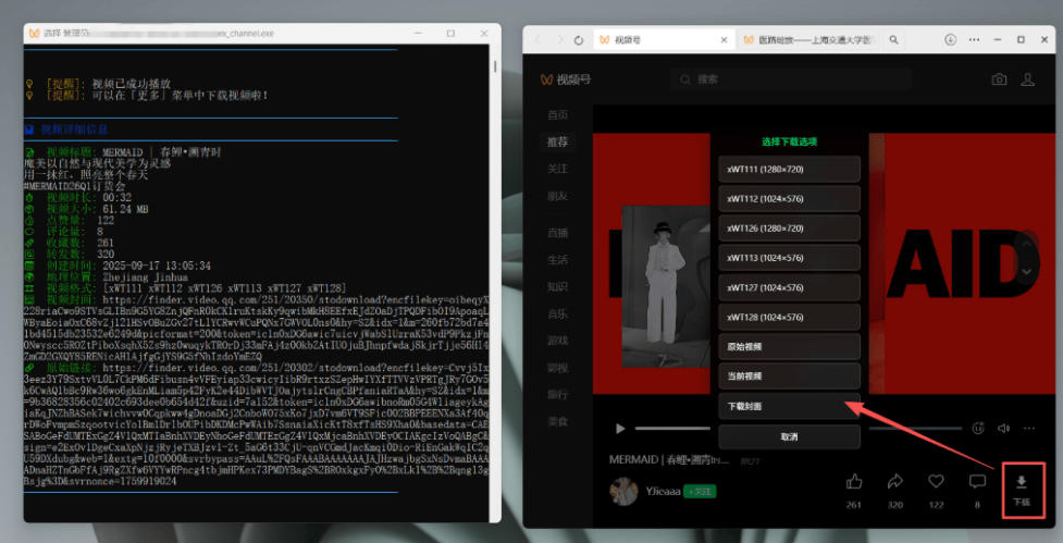Github热门工具,视频号下载神器又来了!一键注入下载按钮,轻松下载,使用便捷wx_channel