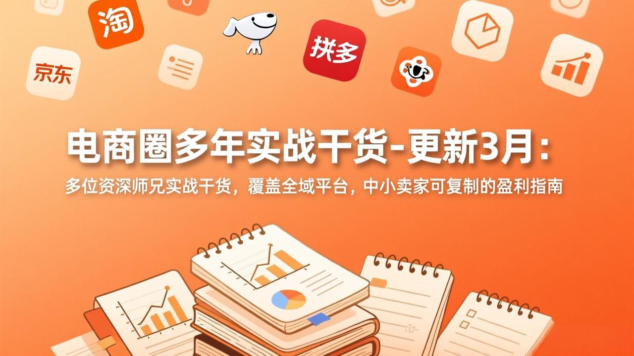 电商圈多年实战干货-更新3月：多位资深师兄实战干货，覆盖全域平台，中小卖家可复制的盈利指南-独家科技资源网