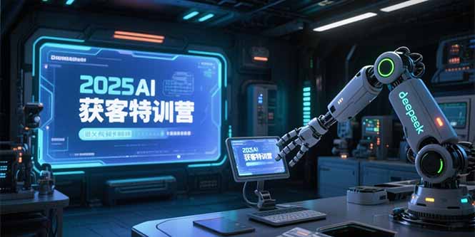 2025AI获客特训营，AI图文视频全制作，deepseek工具实操教学-独家科技资源网